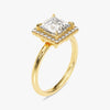 Princess Halo Moissanite Engagement Ring (1.50 CT)