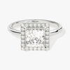Princess Halo Moissanite Engagement Ring (1.50 CT)