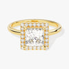 Princess Halo Moissanite Engagement Ring (1.50 CT)