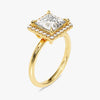 Princess Halo Moissanite Engagement Ring (2.00 CT)