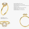 Cushion Halo Moissanite Engagement Ring (1.00 CT)
