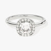 Cushion Halo Moissanite Engagement Ring (1.00 CT)