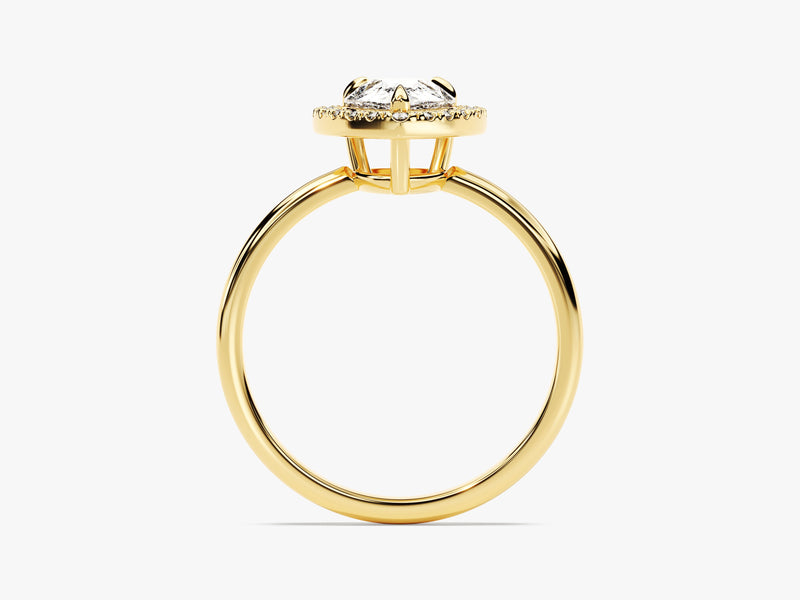 Pear Halo Moissanite Engagement Ring (1.50 CT)