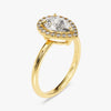 Pear Halo Moissanite Engagement Ring (1.50 CT)