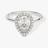 Pear Halo Moissanite Engagement Ring (1.50 CT)