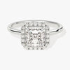 Asscher Halo Moissanite Engagement Ring (1.50 CT)