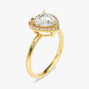Heart Halo Moissanite Engagement Ring (1.50 CT)