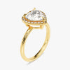 Heart Halo Moissanite Engagement Ring (2.00 CT)