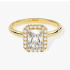 Radiant Halo Moissanite Engagement Ring (1.00 CT)