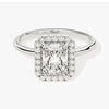 Radiant Halo Moissanite Engagement Ring (1.50 CT)