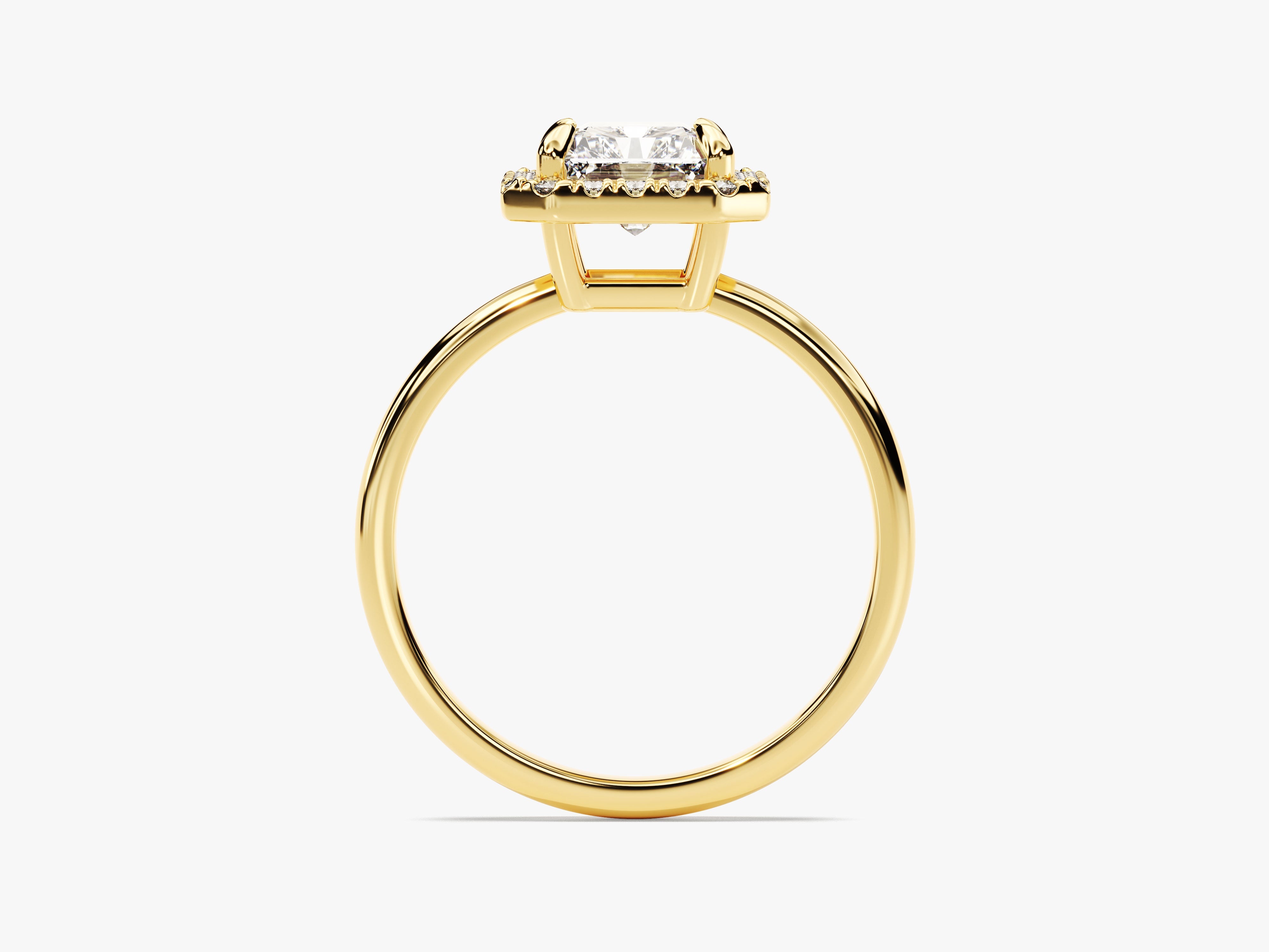 Radiant Halo Moissanite Engagement Ring (2.00 CT)