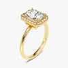 Radiant Halo Moissanite Engagement Ring (2.00 CT)