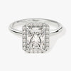 Radiant Halo Moissanite Engagement Ring (2.00 CT)