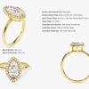 Marquise Halo Moissanite Engagement Ring (1.50 CT)