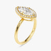 Marquise Halo Moissanite Engagement Ring (1.50 CT)