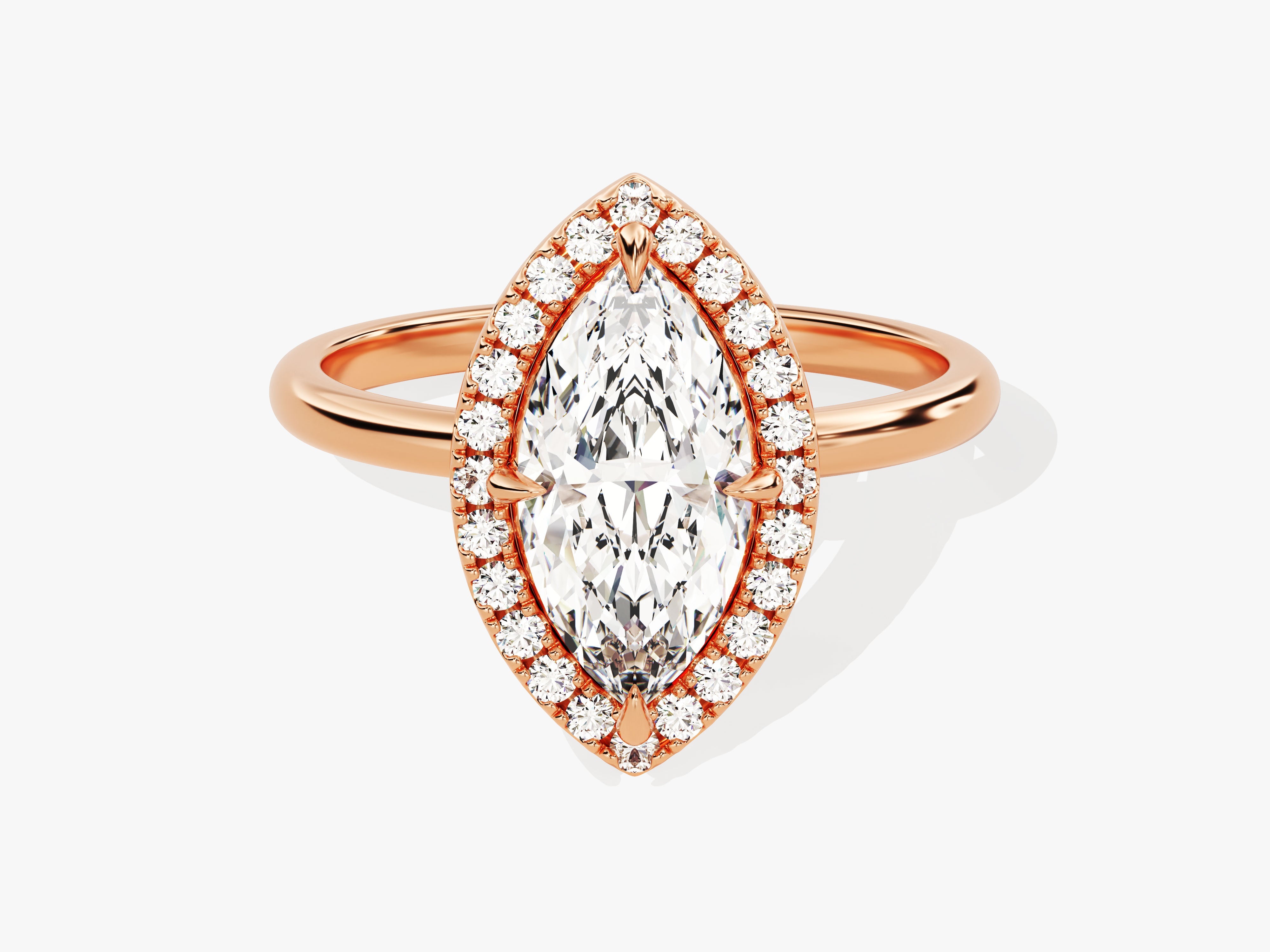Marquise Halo Moissanite Engagement Ring (1.50 CT)