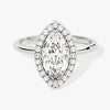 Marquise Halo Moissanite Engagement Ring (1.50 CT)