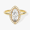 Marquise Halo Moissanite Engagement Ring (1.50 CT)