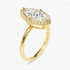Marquise Halo Moissanite Engagement Ring (2.00 CT)