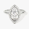 Marquise Halo Moissanite Engagement Ring (2.00 CT)