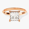 Knife Edge Princess Moissanite Engagement Ring (1.50 CT)