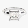 Knife Edge Princess Moissanite Engagement Ring (1.50 CT)