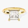 Knife Edge Princess Moissanite Engagement Ring (2.00 CT)