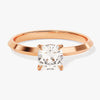 Knife Edge Cushion Moissanite Engagement Ring (1.00 CT)