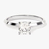 Knife Edge Cushion Moissanite Engagement Ring (1.00 CT)