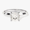 Knife Edge Cushion Moissanite Engagement Ring (1.50 CT)