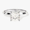 Knife Edge Cushion Moissanite Engagement Ring (2.00 CT)
