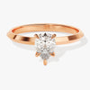 Knife Edge Pear Moissanite Engagement Ring (1.00 CT)