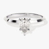 Knife Edge Pear Moissanite Engagement Ring (1.00 CT)