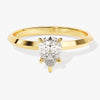 Knife Edge Pear Moissanite Engagement Ring (1.00 CT)