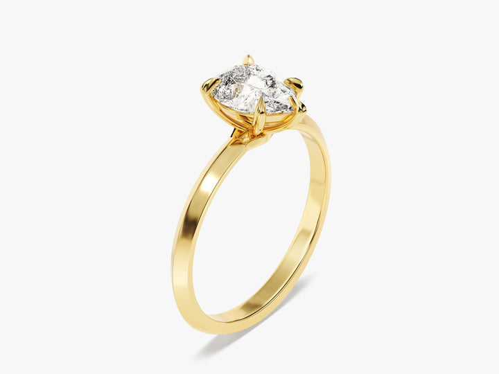 Knife Edge Pear Moissanite Engagement Ring (1.50 CT)