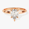Knife Edge Pear Moissanite Engagement Ring (1.50 CT)