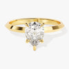 Knife Edge Pear Moissanite Engagement Ring (1.50 CT)