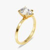 Knife Edge Pear Moissanite Engagement Ring (2.00 CT)