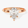 Knife Edge Pear Moissanite Engagement Ring (2.00 CT)