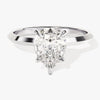 Knife Edge Pear Moissanite Engagement Ring (2.00 CT)