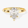 Knife Edge Pear Moissanite Engagement Ring (2.00 CT)