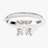 Knife Edge Asscher Moissanite Engagement Ring (1.50 CT)