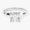 Knife Edge Asscher Moissanite Engagement Ring (2.00 CT)