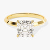 Knife Edge Asscher Moissanite Engagement Ring (2.00 CT)
