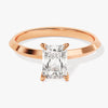 Knife Edge Radiant Moissanite Engagement Ring (1.00 CT)