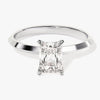 Knife Edge Radiant Moissanite Engagement Ring (1.00 CT)