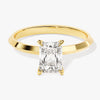 Knife Edge Radiant Moissanite Engagement Ring (1.00 CT)