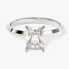 Knife Edge Radiant Moissanite Engagement Ring (1.50 CT)