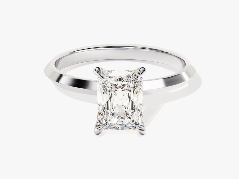Knife Edge Radiant Moissanite Engagement Ring (1.50 CT)