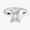 Knife Edge Radiant Moissanite Engagement Ring (2.00 CT)